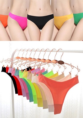 Wholesale Luxury Silky Soft Seamless Thong 10 Piece Lot