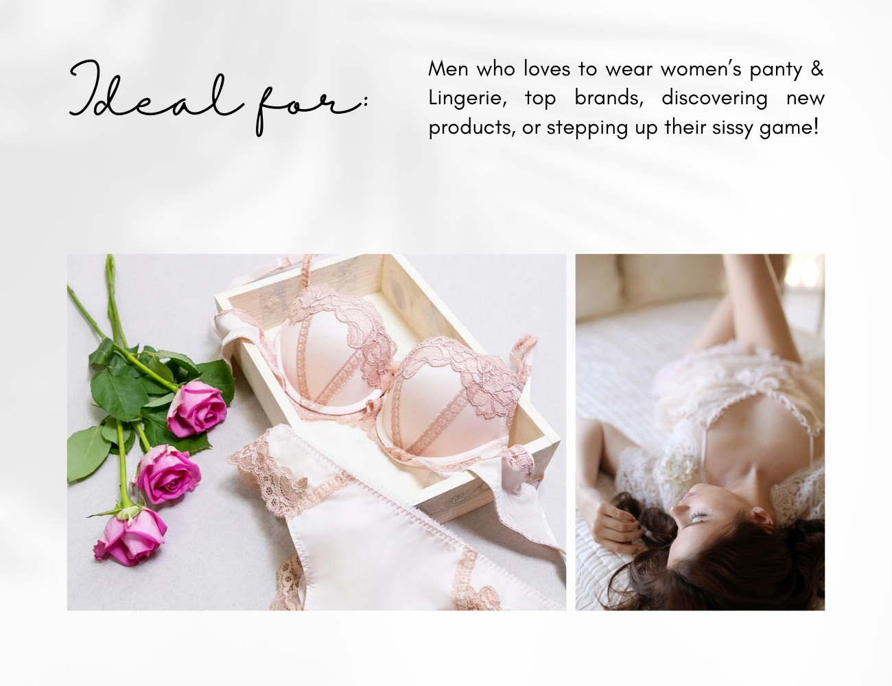 Sissification, Luxury Women’s lingerie for men box!