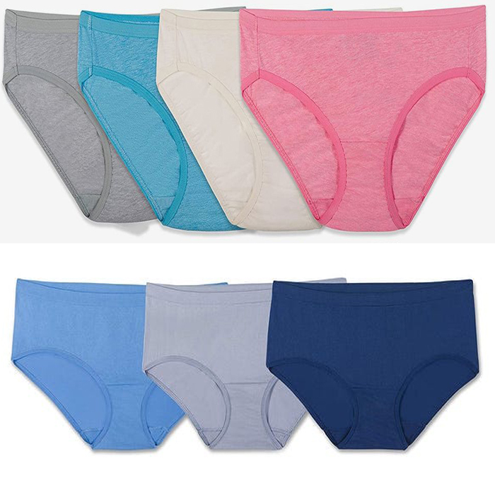 Smooth Daily Wear Brief Panties Set Of 7 - Snazzy