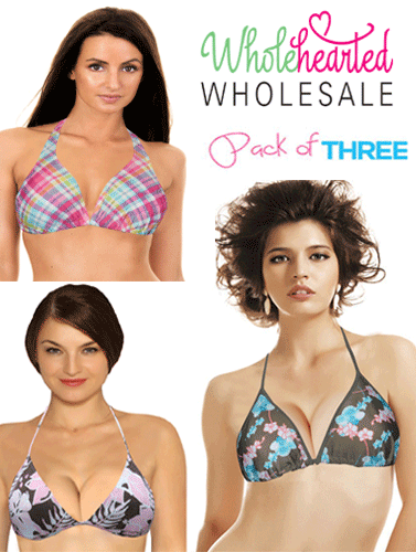 Wholesale Three Piece Padded Bikini Top