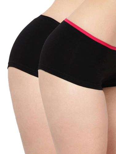 About U Pack Of 2 Lady's Comfy Boyshort Brief