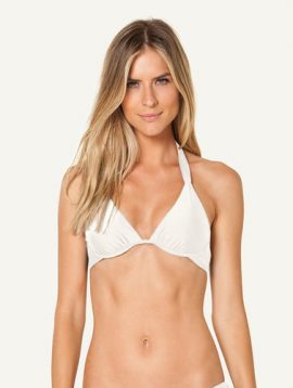 Women’s Cool White Padded Wired Bikini Bra
