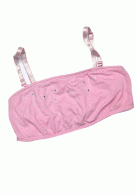 Lasenza Girl's Pink Shimmery Kids Bikini Top
