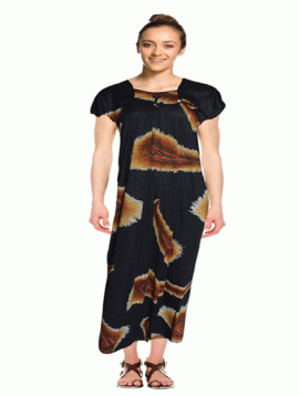 Snazzyway Peacock Feather Print Full Length Nighty