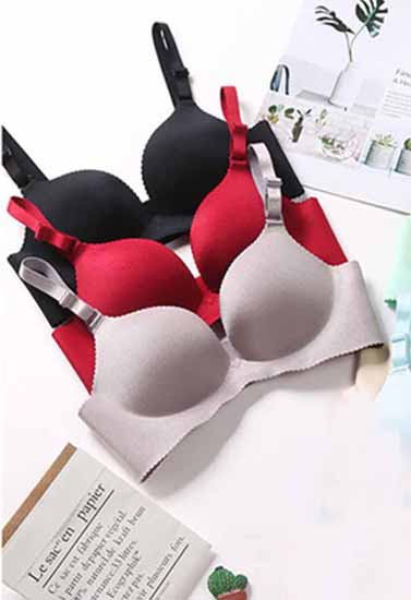 Pack of 3 Seamless non-wired Padded Pushup Bras
