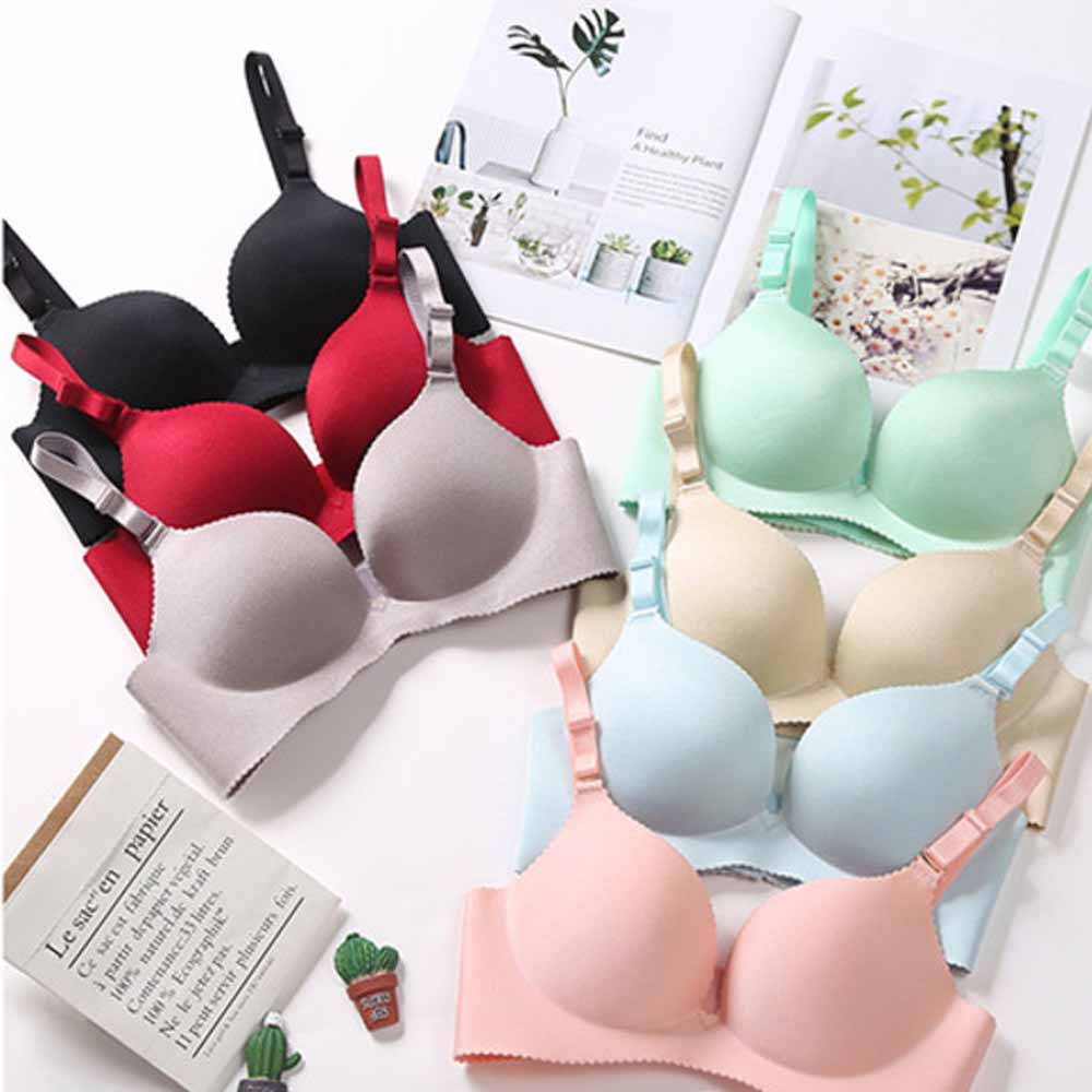 3 Pieces Bras for Women Comfortable Non Wired Brassieres Push Up
