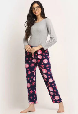 Ladies Winter Warm Print Pajama (Pk of 2)