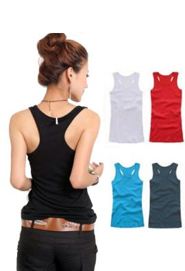 Pack Of 4 Stretchy Racerback Tank Top