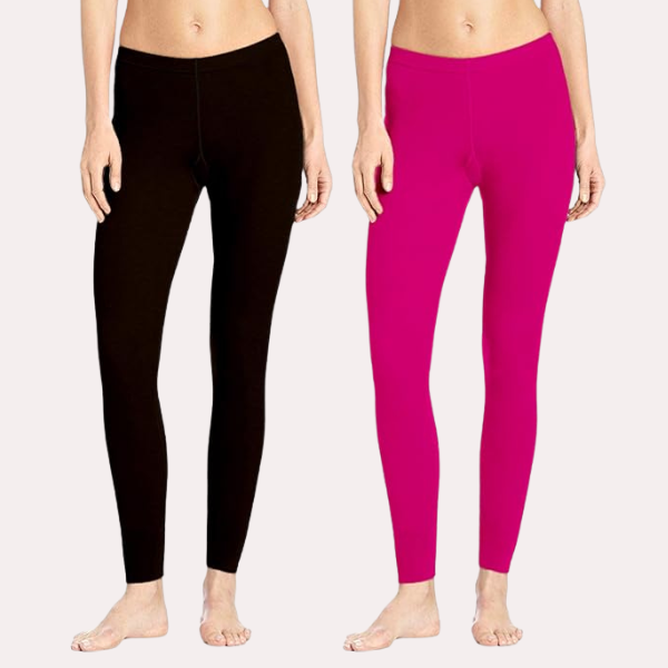 Buy online Pink Cotton Leggings from Capris & Leggings for Women by V-mart  for ₹270 at 10% off | 2024 Limeroad.com