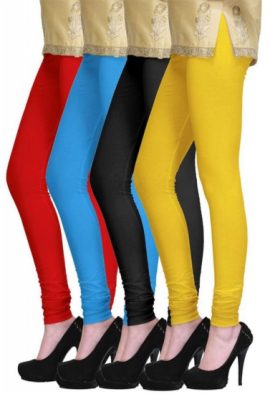 Lot Of 4 Colorful Highly Stretchable Leggings