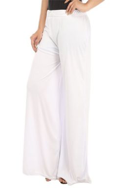 Snazzyway- Fully White Cool Casual Palazzo