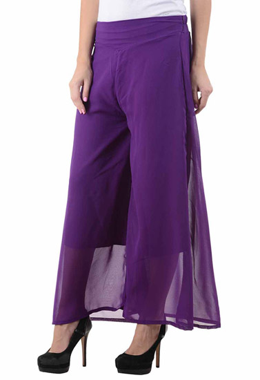 Snazzyway- Purple Fantastic Bell Bottom Style Palazzo