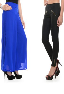 Special Offer- Blue And Black 2 Classy Trousers