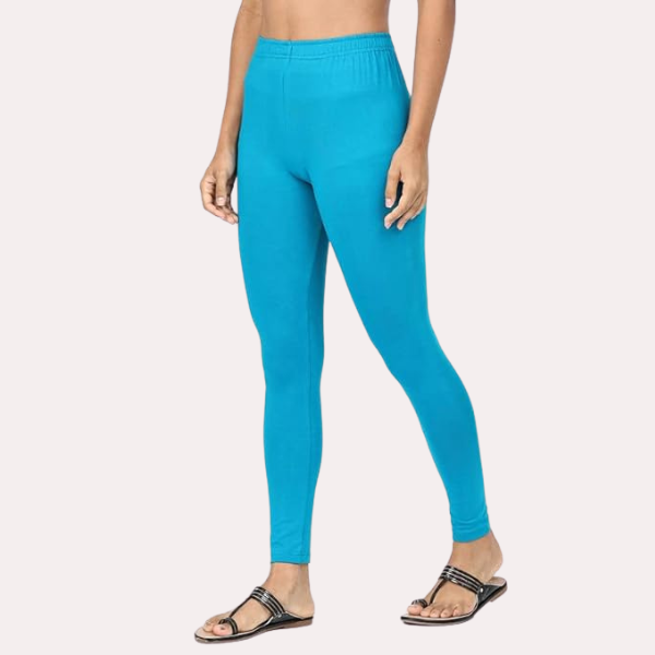 Buy V Cut 2 pic Combo Ankle Length Leggings-(Blue+Mustard) (46) at Amazon.in