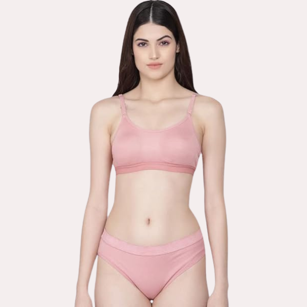 Cotton Comfortable Sports Bra and Panty for Women