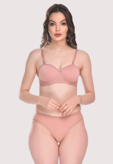 Padded Cotton Bra Panty Set for a Sexy You
