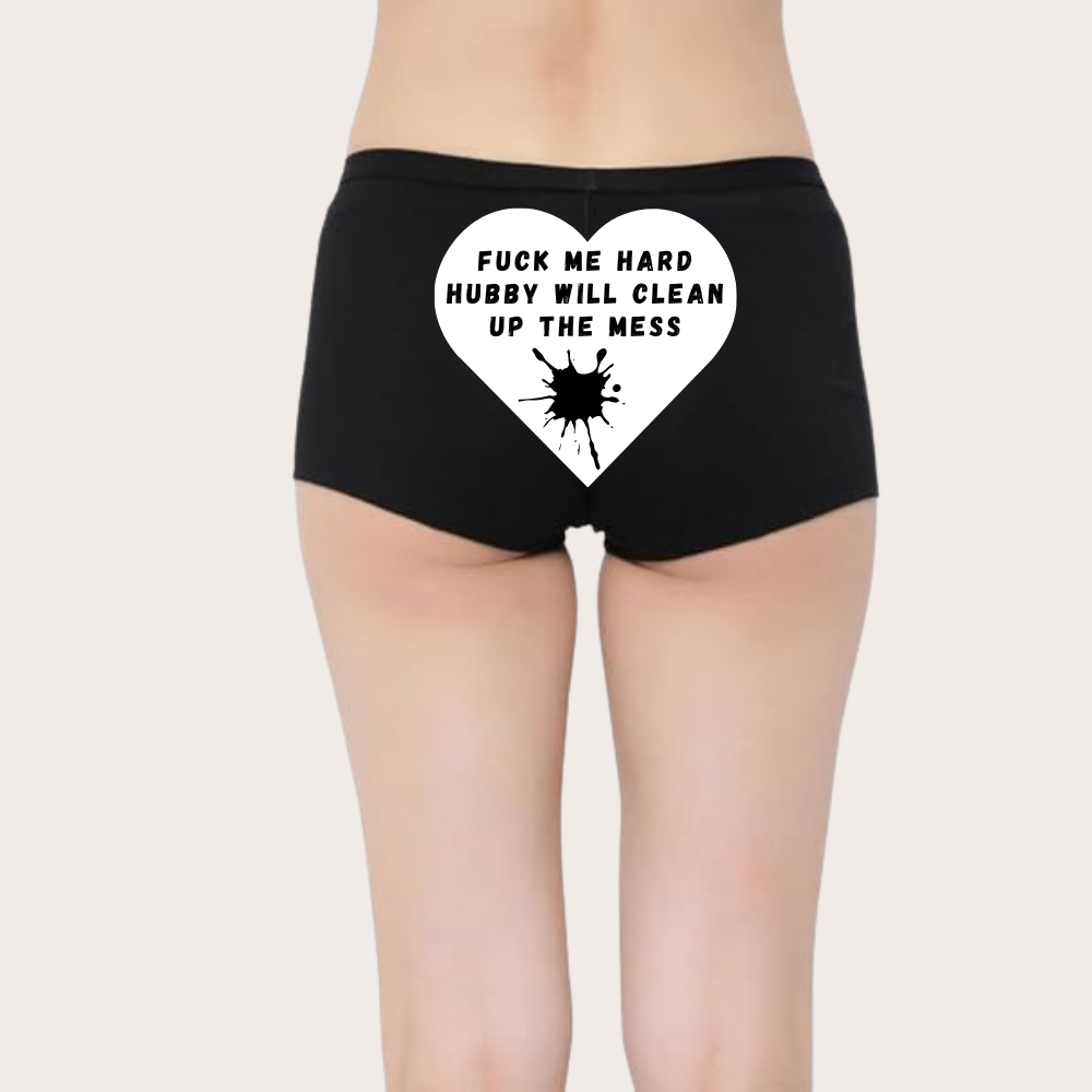 Personalized Naughty Text Panties for Her