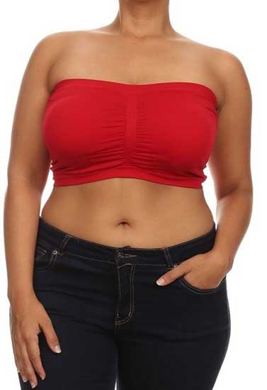 plus size bandeau bra