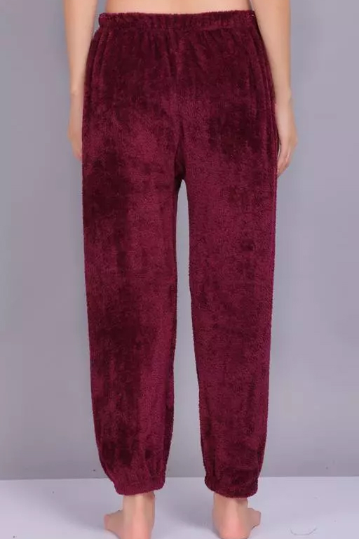 Solid Warm Wool Ladies Pajama (Pack of 2)