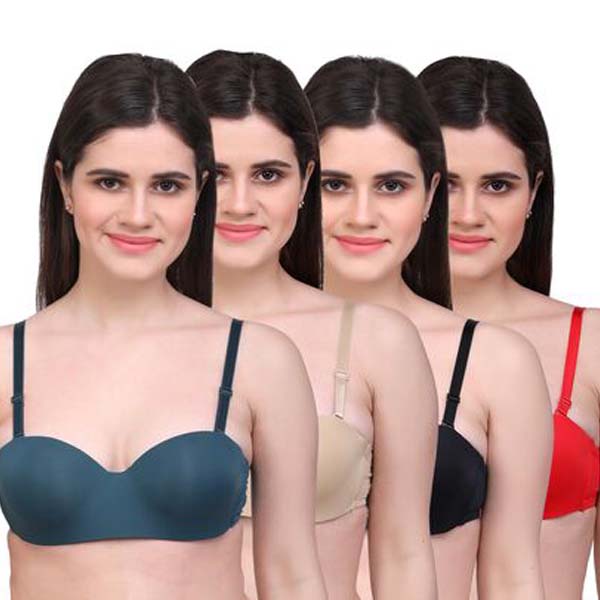 Buy Push Up Bra for Women Demi Cup Padded Underwire Supportive Add Size Bras  Lace Everyday Comfort Online at desertcartINDIA