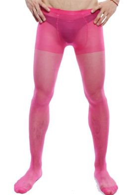 Pink See Through Pantyhose sissy lingerie