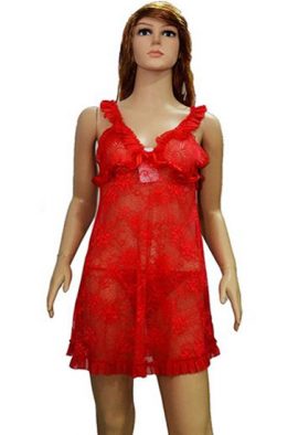 Red Sexy Seduction Wide Strap Camisole Nightwear