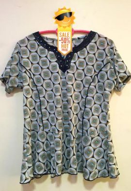 Ladies New Relaxed Plus Size Flared Tunic Top