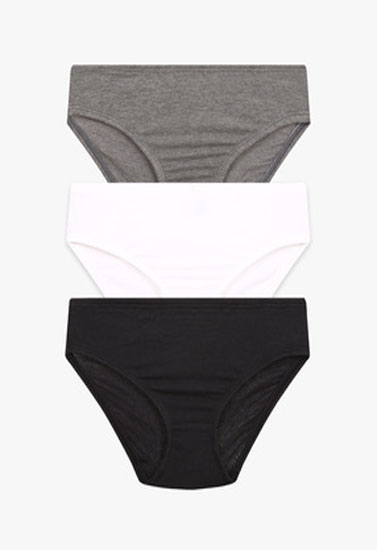 Pack Of 3 Pure Cotton Cool Comfort Panties