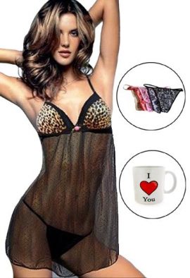 Sexy D&G Sleepwear Costume Gift Pack For Your Valentine Lady