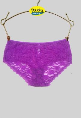 Beautiful Purple Floral Lace Panty