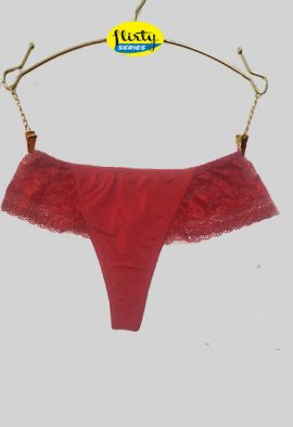 Essentiel Maroon Lace Skirt Thong