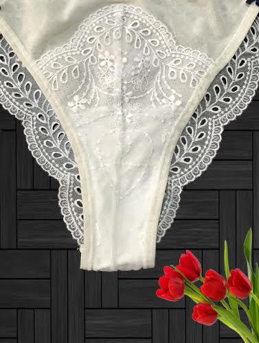 Livingtex 4 Pcs Lace Panties/Floral Net Panties/Underwear For Women And  Ladies, Assorted Soft Sexy Panty