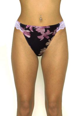 Buy Now-Intimissimi Lace Waistband Floral Print Everyday Panty. Snazzyway