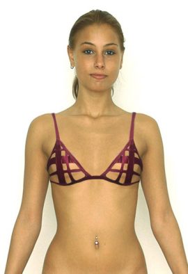 Buy Now-Women's Erotic Stretchy Cross Shoulders Straps Bra. Snazzyway