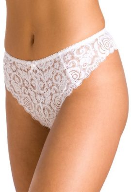 Ladies Erotic White Lace Thong Panty
