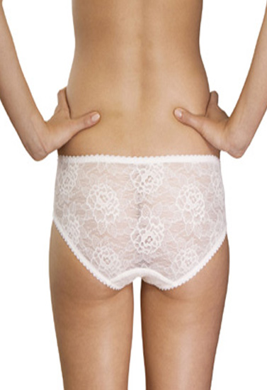 MMarks & Spencer Flirty White Floral See Through Panty