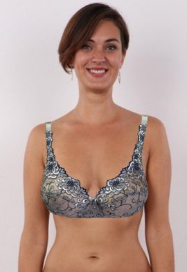 Shop Now-Playtex Floral Embroidered Fishnet Sheer Hot Bra. Snazzyway.