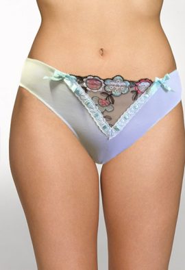 Billetdoux White Floral Lace Touch Thong Panty