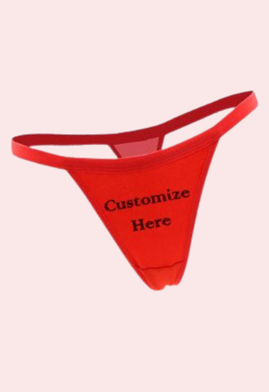 Custom Design Sexy Red Comfy Cotton String Thong