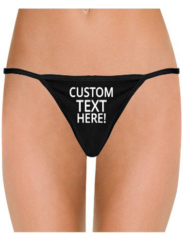 Photo Custom Personalized Thong Panties With Your Words Custom