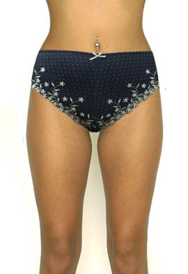 Perfect Fitted Floral Scalloped High Waist Panty
