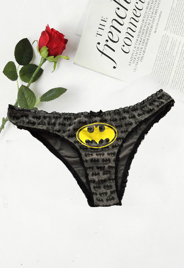 Batman Lace Trim Cotton Hipster In 2XL(SOLD OUT) - Snazzy