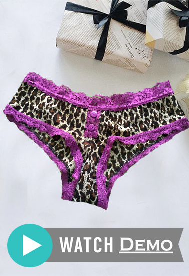 New Look Lace Cheeky Hipster Leopard Print In Xs - Snazzy