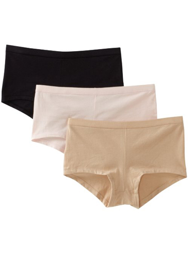 Unisex Invisible Boyshort Briefs Pack Of 3, Snazzyway