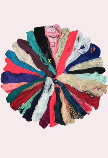 Wholesale lot of 12 imported thong panties