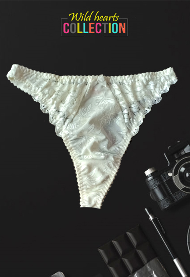 Optical white Lace thong - Buy Online