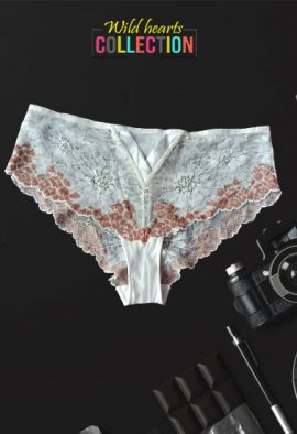 Rougegorge Plus Size Bright Floral Lace Hipster Panty