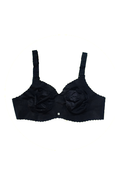DOMYOS Black Non -Padded Push up Bra Online at snazzyway