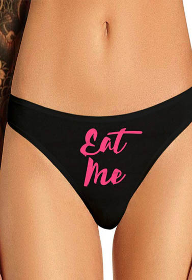 Eat Me Panties, Eat Me Thong, Novelty Panties, Funny Panties, Gift for Her  -  New Zealand