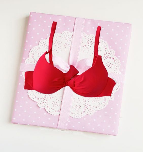 Rouying Red Padded Underwired Pushup Bra